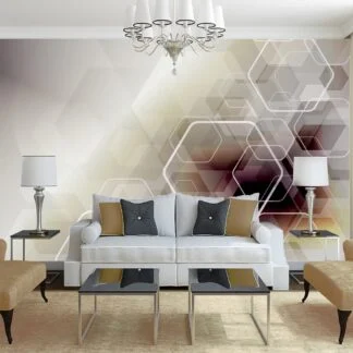 Renkli Geometrik Desenler Duvar Posteri