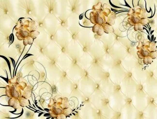 3D Çiçekler Duvar Kağıdı - GTS3D-0323