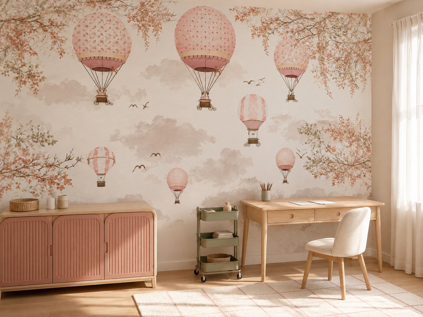 Pembe Balonların Çiçekli Yolculuğu – DWO-26-0024 - Görsel 2